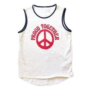 Girls Old Navy Peace sign tank top